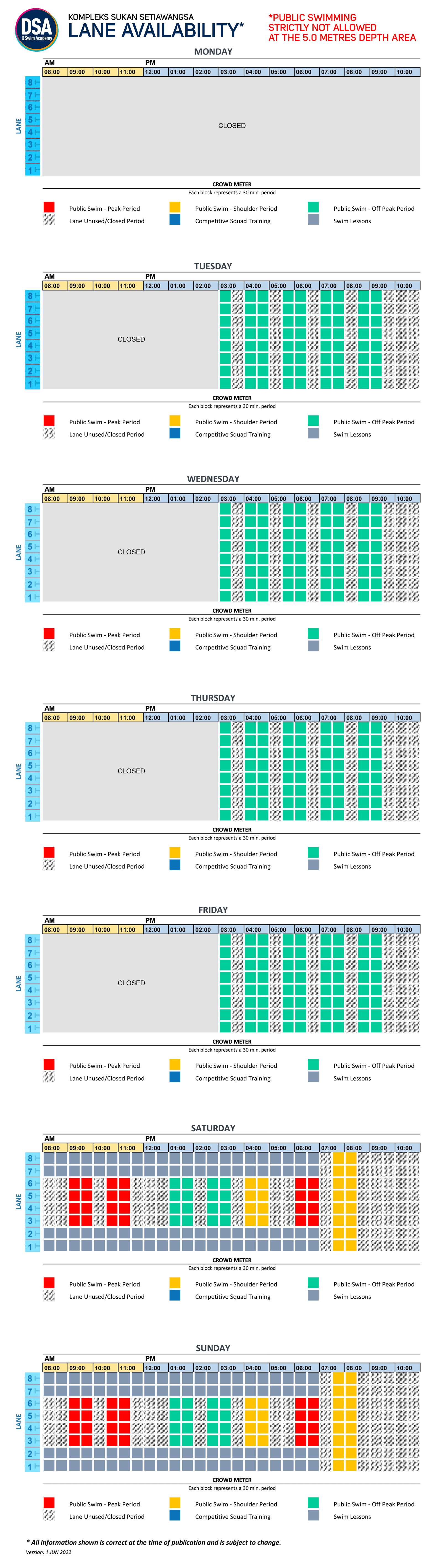 Kompleks Sukan Setiawangsa Swimming Lesson in KL, Malaysia