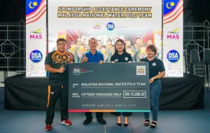 DSA sponsors Malaysia Water Polo Team