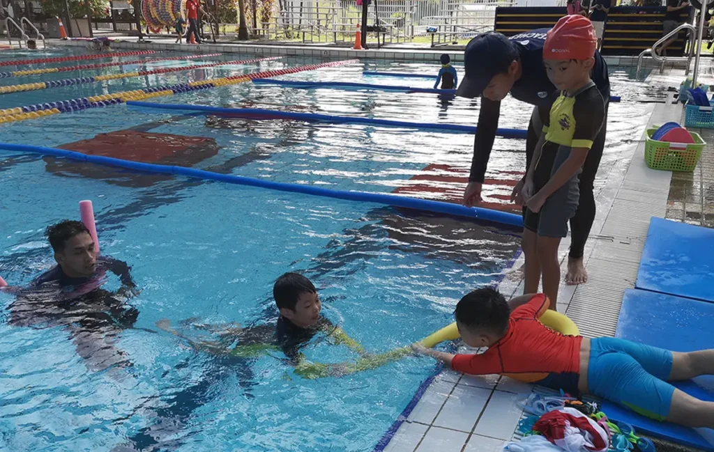Swimming education for children at D Swim Academy